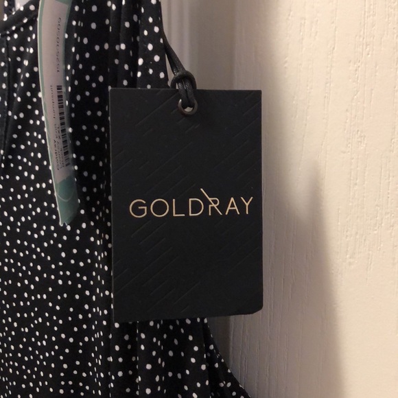 Goldray - Lowrey knit jumpsuit NWT XXL Black/White - Picture 4 of 7